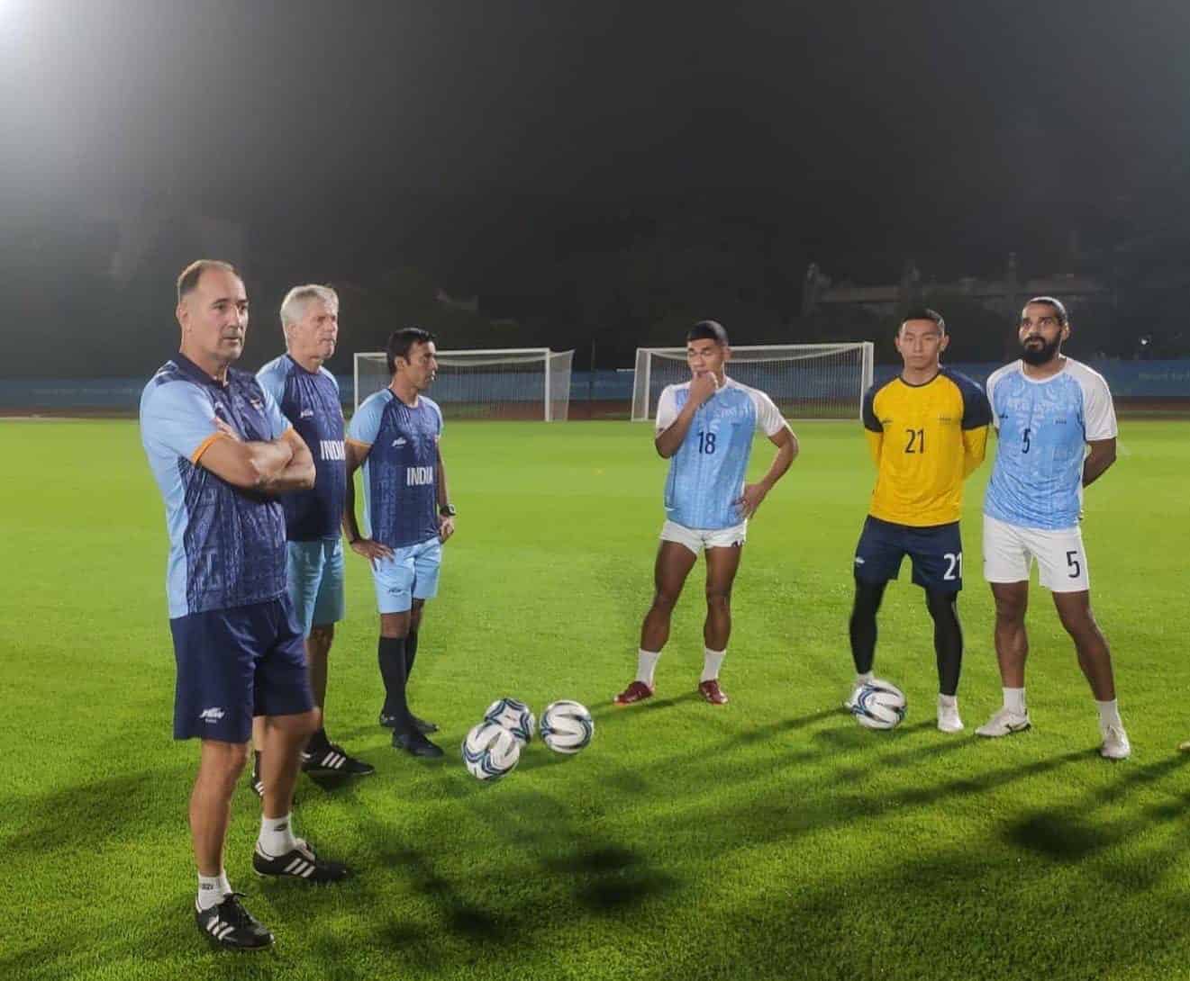 Indian Football Team in Training at the Asian Games 2023, Image via Twitter