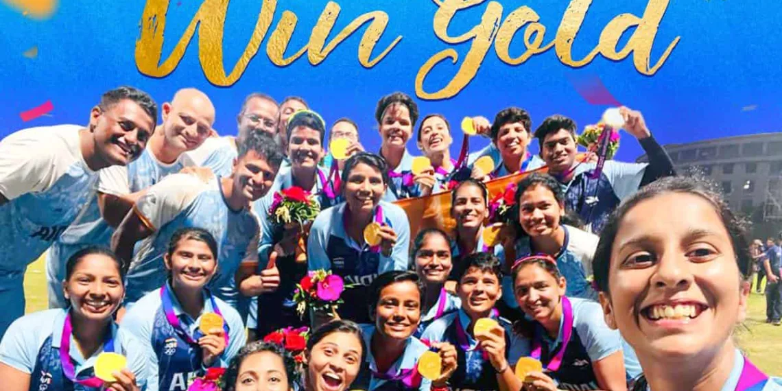 Indian Women’s Cricket Team Claims Asian Games 2023 Gold, Image via Twitter