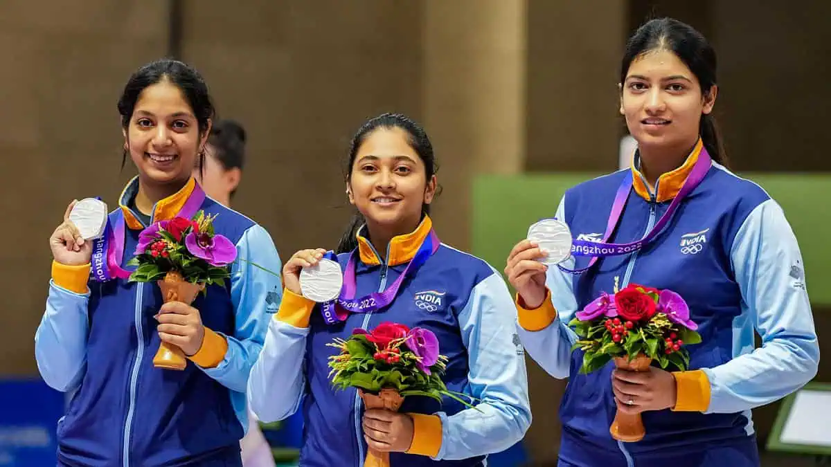 Mehuli Ghosh, Ramita Jindal, and Ashi Chouksey Clinches Silver at Asian Games 2023