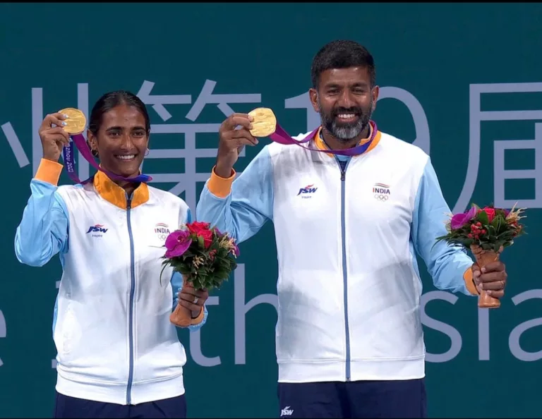 Rohan Bopanna and Rutuja Bhosale , Image via Twitter