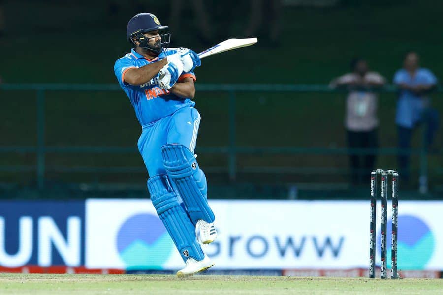 Rohit Sharma in Action during the Match Image via Twitter India's Thrilling Victory Over Nepal in Asia Cup 2023