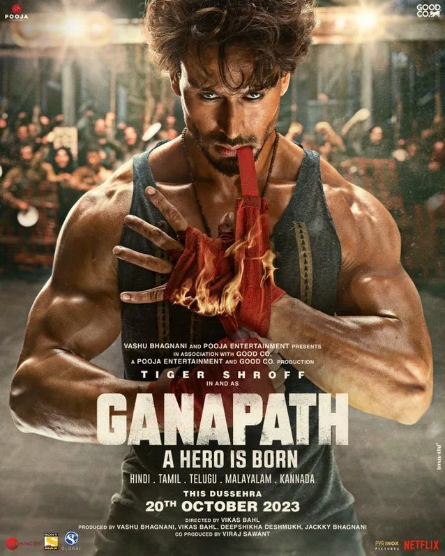 Ganapath – A Hero Is Born: Tiger Shroff Sets the Screen on Fire in Intense New Poster!