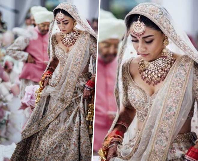 amrita puri lehenga cost sabyasachi mukherjee Most Expensive Bridal Lehengas Worn By Bollywood Brides
