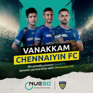 Chennaiyin FC rope in GreenCell Mobility’s NueGo as Associate Sponsor