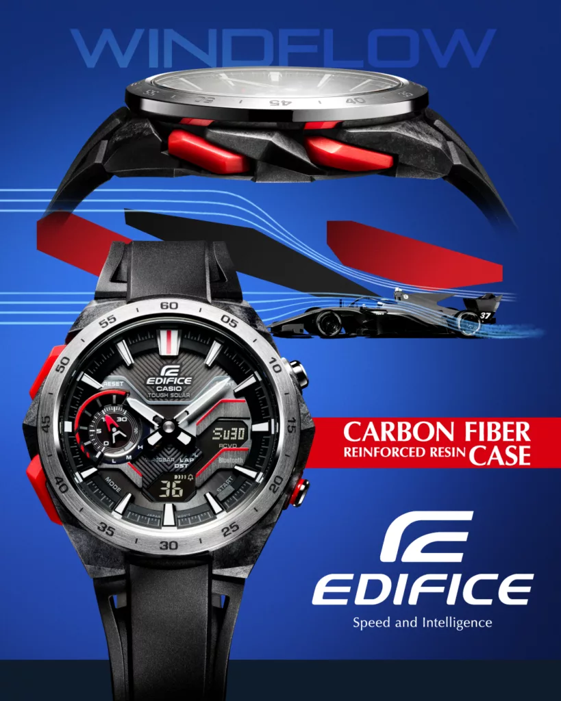 ECB 2200 SNS 4 5 overseas 1 Casio introduces the EDIFICE WINDFLOW ECB 2200: A Fusion of Speed and Precision inspired by Formula Racing