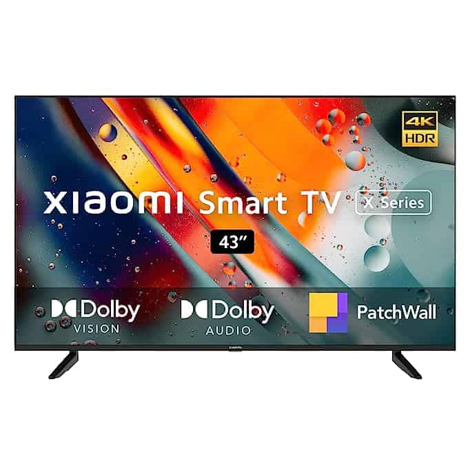 MI 108 cm 43 inches X Series 4K Ultra HD Smart Android LED TV Top 10 Smart TV deals that you can look for in the Amazon Great Indian Festival