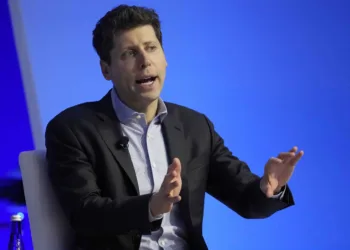Open AI CEO Sam Altman participates in a discussion entitled "Charting the Path Forward: The Future of Artificial Intelligence" during the Asia-Pacific Economic Cooperation (APEC) CEO Summit, Thursday, Nov. 16, 2023, in San Francisco. (AP Photo/Eric Risberg)