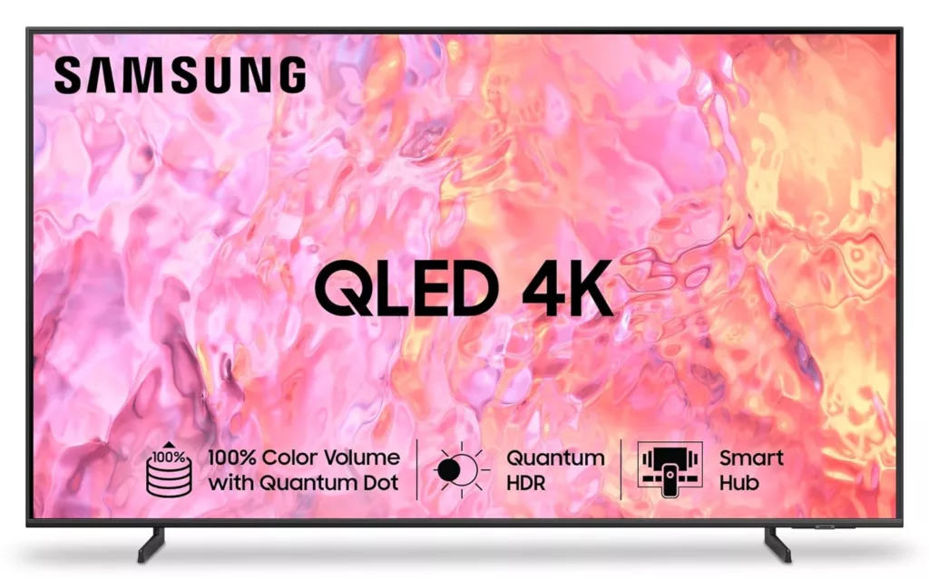 71oeLYE BOL. SL1500 Samsung Smart QLED TV is on Sale for Rs 55,990 with Discounts