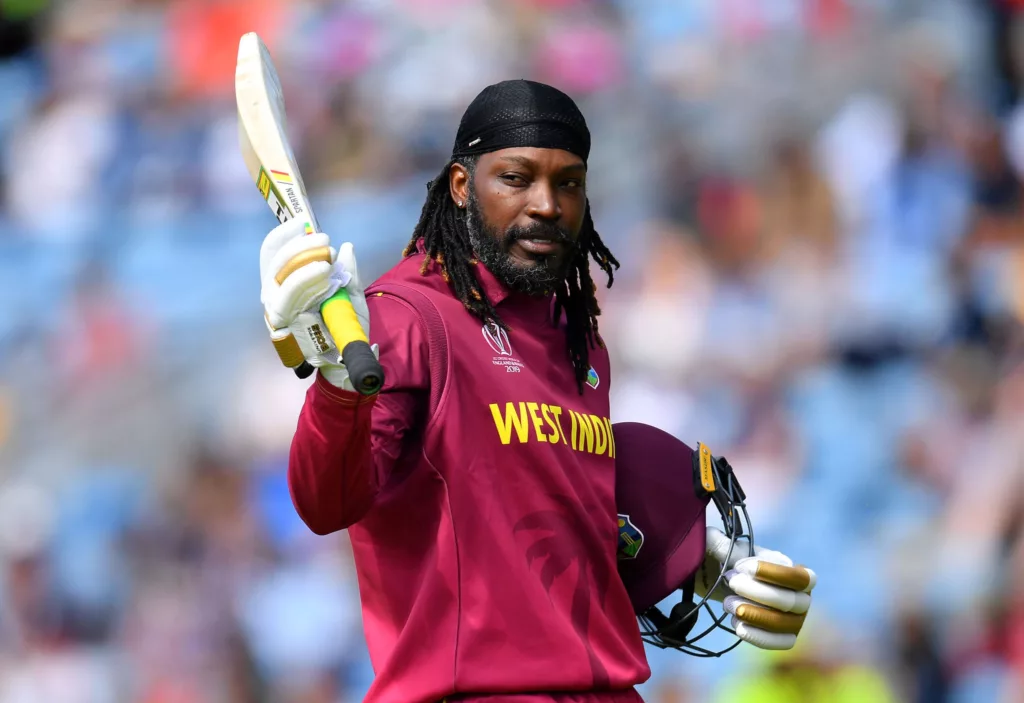 Chris Gayle Image via Getty Images 1 Top 5 Batsmen with the Most Sixes in an ODI World Cup