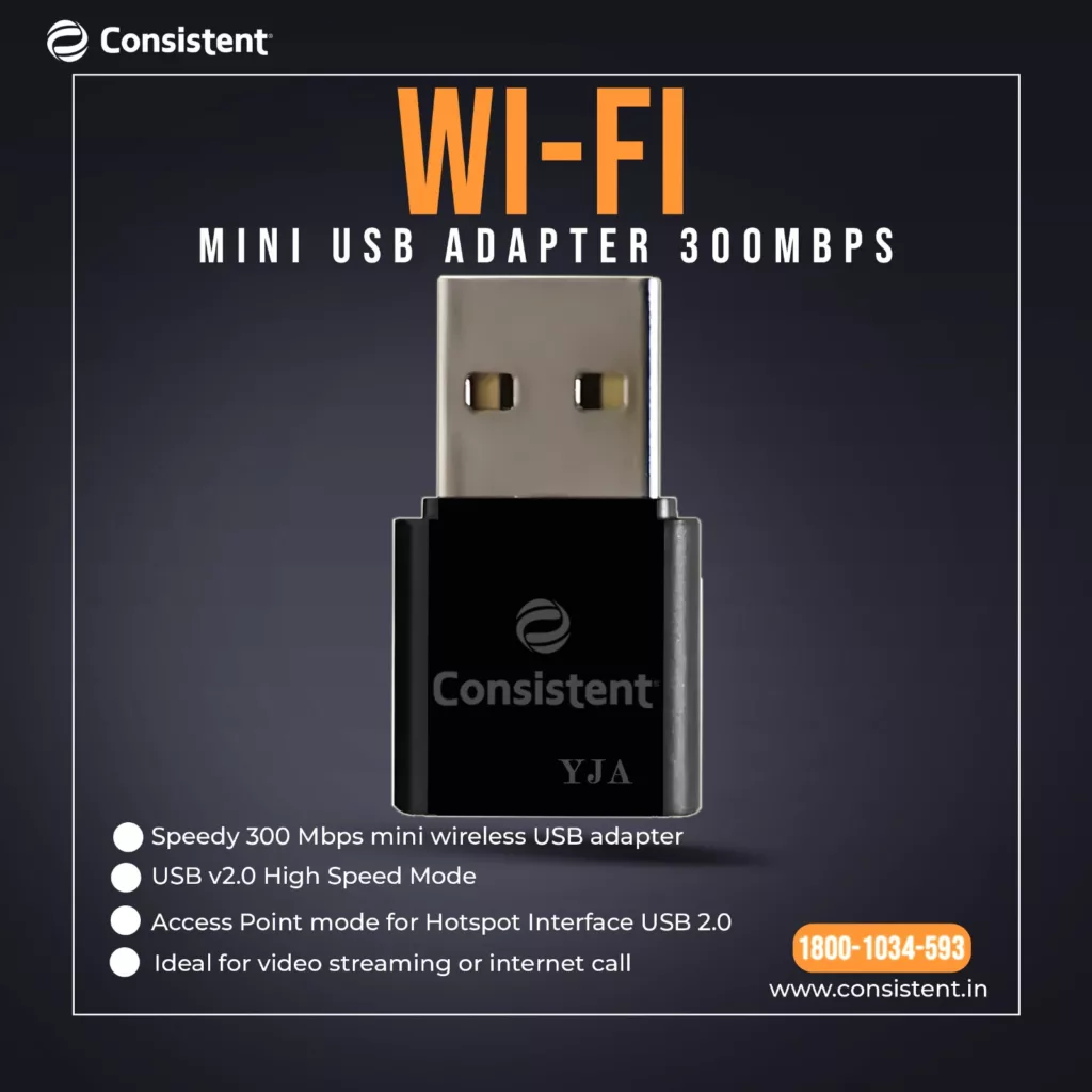 Consistent Mini Wi-Fi USB Adapter launched starts at ₹499