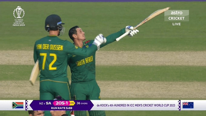 F94ypobbYAAiQNX ICC World Cup 2023: South Africa's Dominant Victory Over New Zealand