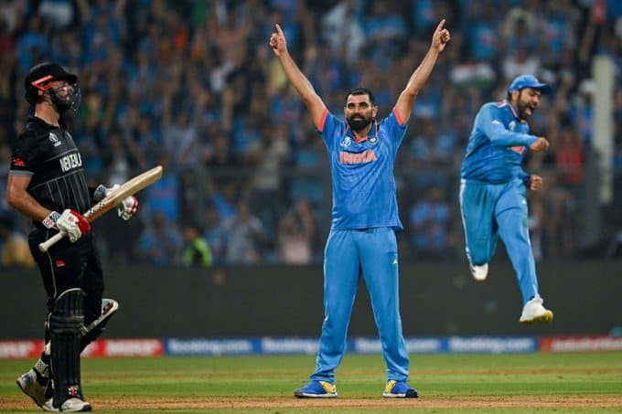 F EqVDKbQAII8w4 Mohammed Shami Shatters Records: A 7-Wicket Haul in IND vs NZ World Cup Semi-Final; Check out all his records