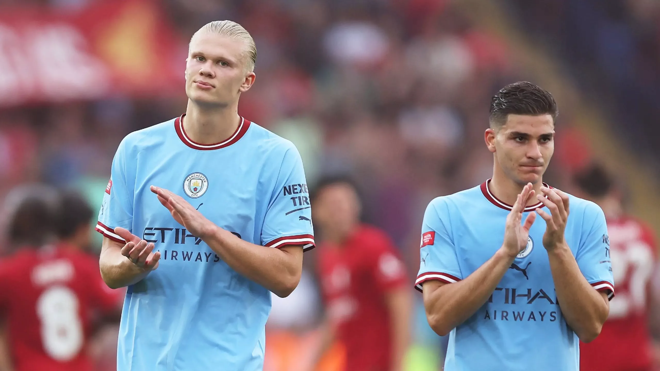 Álvarez and Haaland, Image via Goal