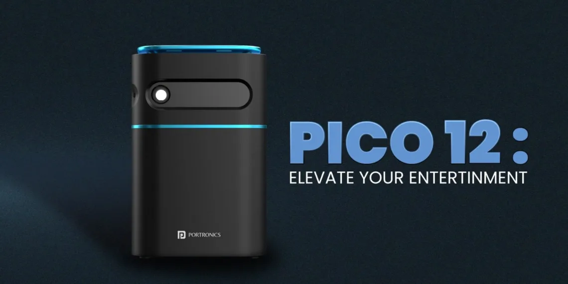 Portronics PICO 12 Smart Portable Projector with up to 4K Support Launched