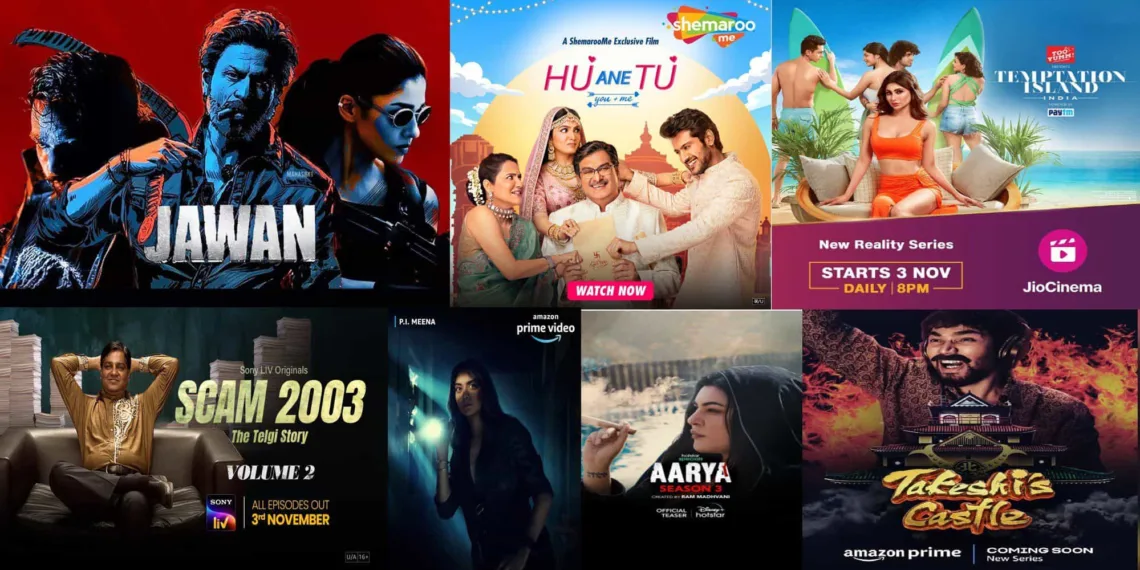 New OTT Releases that you shouldn’t miss on the weekend: Jawan, Takeshi's Castle, Aarya 3 and more