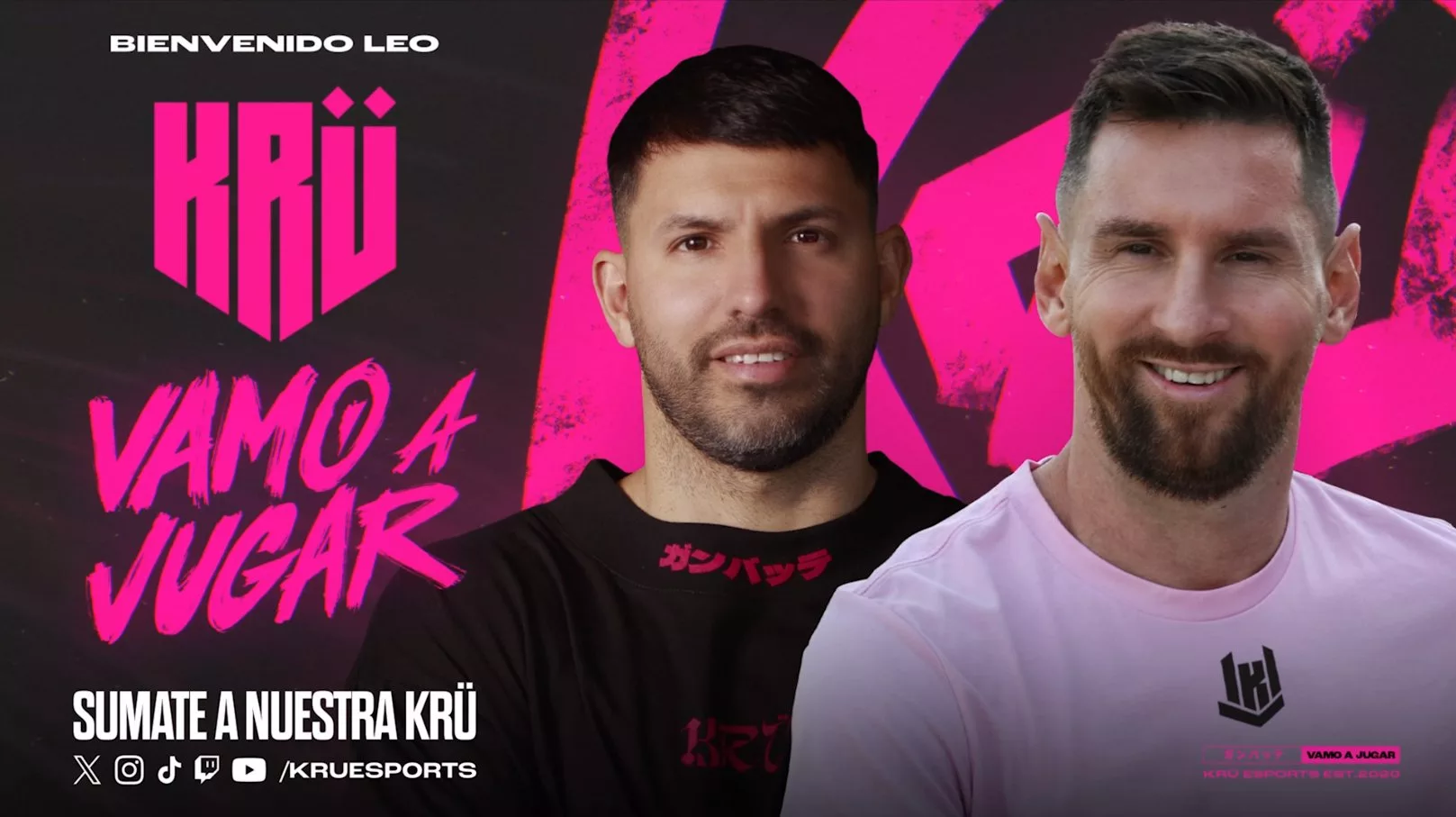 Sergio Aguero & Lionel Messi, Image via Twitter