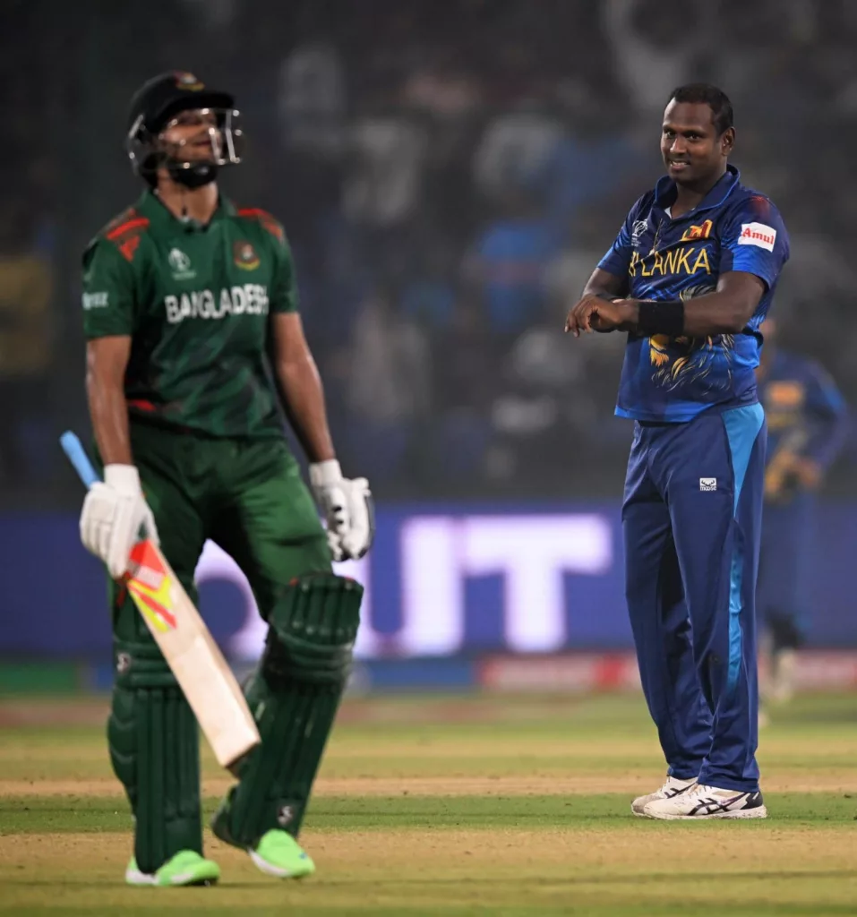 WhatsApp Image 2023 11 06 at 23.53.03 53afa1e6 What is Timed Out in Cricket? Angelo Mathews Becomes the First Batsman to be Timed Out in International Cricket History