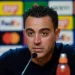 PORTO, PORTUGAL - OCTOBER 4: Barcelona Head Coach Xavi Hernández talks during the press conference after the UEFA Champions League Group Stage Group H match between FC Porto and FC Barcelona at Estadio do Dragao on October 4, 2023 in Porto, Portugal. (Photo by Daniel Castro/Eurasia Sport Images/Getty Images)
