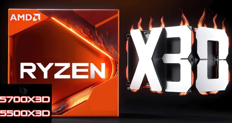 image 839 AMD Ryzen 7 5700X3D, 5700, Ryzen 5 5500X3D, 5600GT, 5500GT AM4 Desktop CPUs in Early 2024