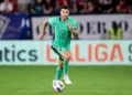 PAMPLONA, SPAIN - SEPTEMBER 28: Mario Hermoso of Atletico de Madrid in action during the LaLiga EA Sports match between CA Osasuna and Atletico Madrid at Estadio El Sadar on September 28, 2023 in Pamplona, Spain. (Photo by Ion Alcoba/Quality Sport Images/Getty Images)