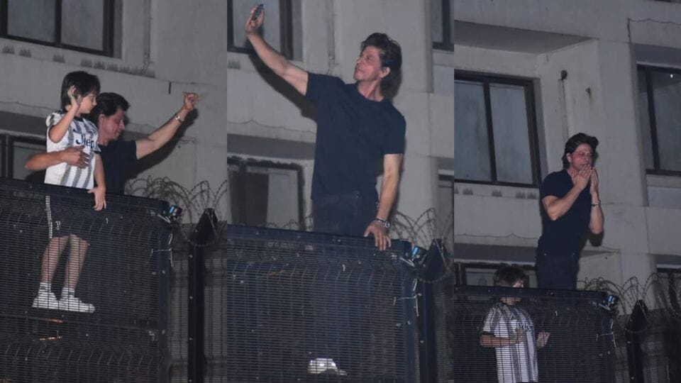 s15 1 Shah Rukh Khan's Midnight Appearance on Birthday Night Makes Dance Crazy!!