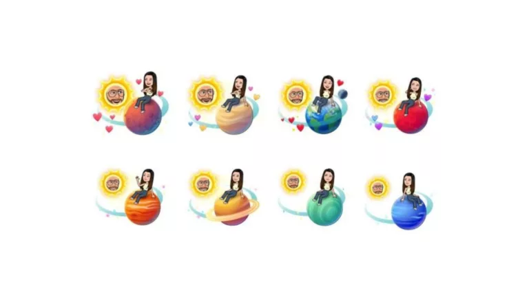 Snapchat Planets in the Friend Solar System as of 2025