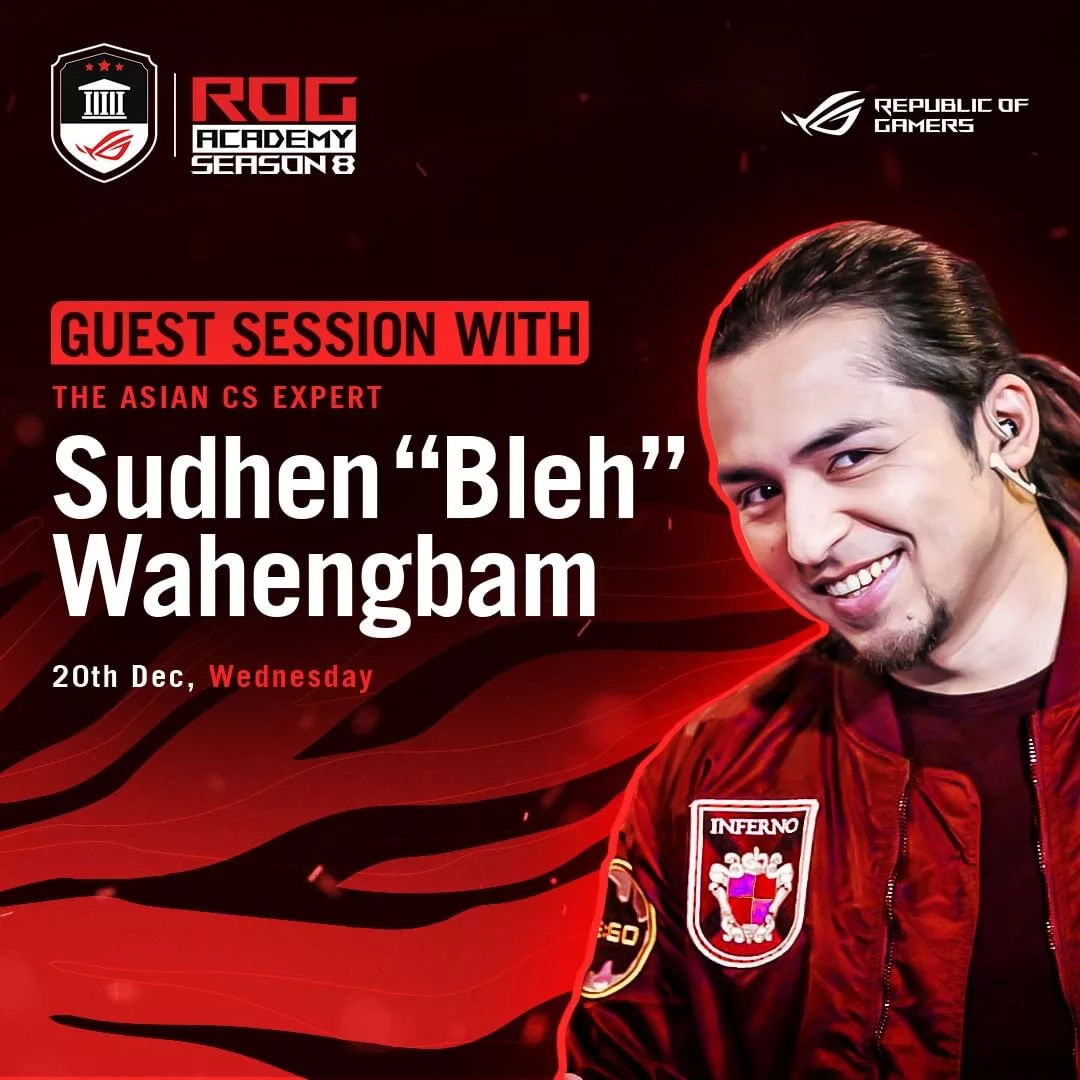 ASUS ROG Academy Season 8 Hosts MasterClass with Esteemed Caster and Analyst, Sudhen Wahengbam