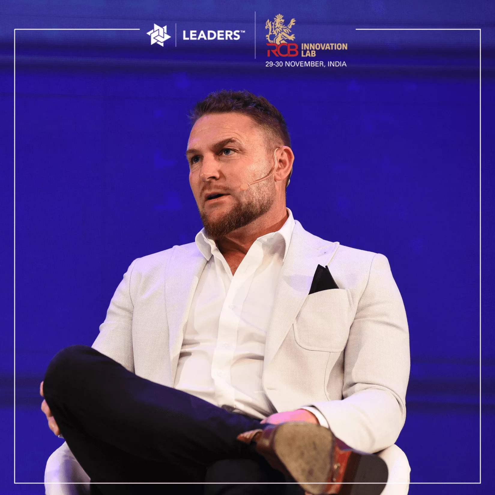 Brendon McCullum considers upcoming test series against India as the real test for Bazball at the RCB Innovation Lab’s Leaders Meet India