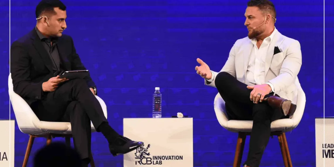 Brendon McCullum considers upcoming test series against India as the real test for Bazball at the RCB Innovation Lab's Leaders Meet India