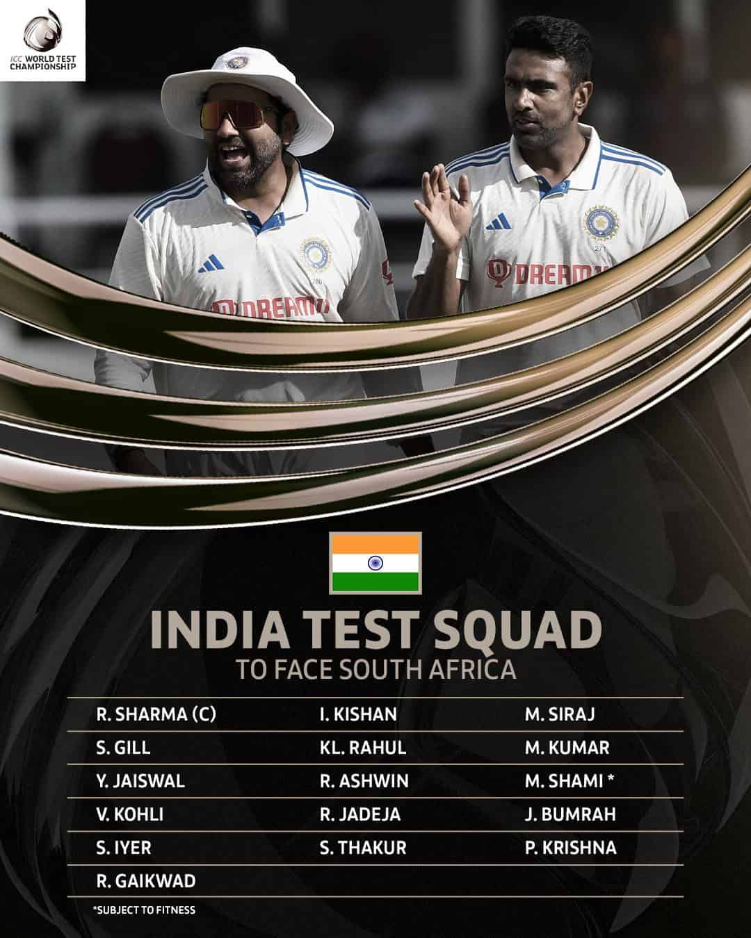 GAPFz4ZXYAAgfE Team India Squad for South Africa Tour 2023-24: T20Is, ODIs, and Tests squad officially announced