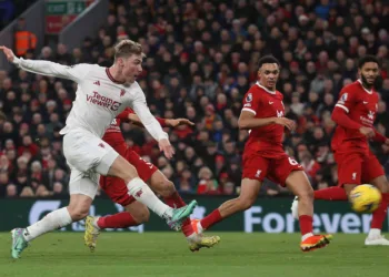 Liverpool vs Manchester United Rasmus Hojlund