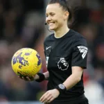 Rebecca Welch makes history as the first female referee in the Premier League