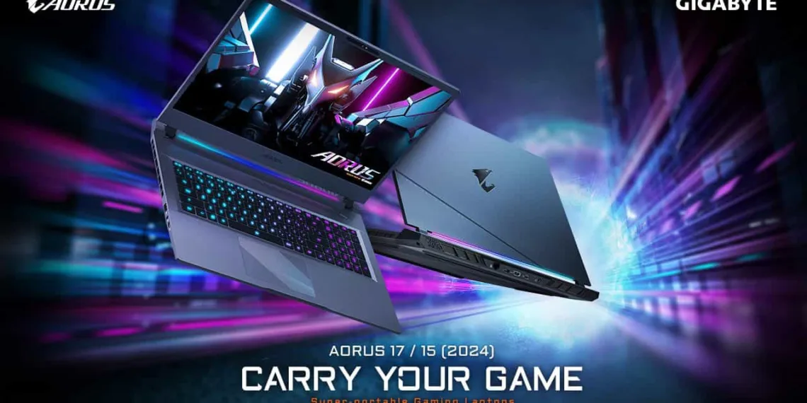 GIGABYTE AORUS 17 and AORUS 15 Gaming Laptops with Intel Core Ultra 7 launched 