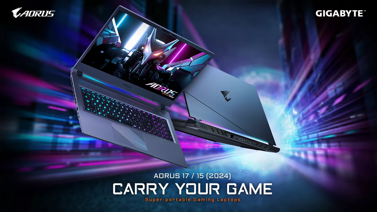 GIGABYTE AORUS 17 and AORUS 15 Gaming Laptops with Intel Core Ultra 7 launched 