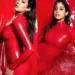 Dazzling in Red: Janhvi Kapoor Wows as She Extends Season's Greetings with her new photoshoot