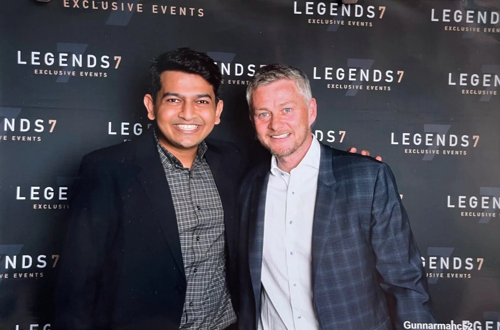 Ole Gunnar Solskjær with Tilak Gaurang Shah Manchester United legend Ole Gunnar Solskjaer to visit India for the first time in February; a rare collection of football memorabilia to be auctioned during the tour