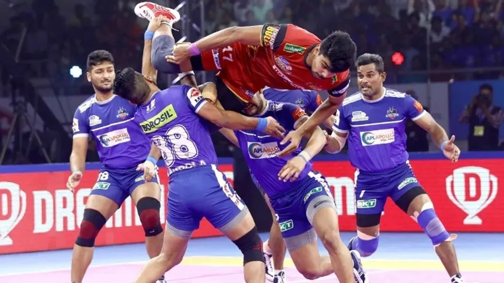 Pawan Sehrawat for Bengaluru Bulls in PKL Season 7 Image Credits PKL Official Website 1 Pro Kabaddi League 2023 schedule PDF Download: LATEST full schedule of PKL 10 is now available