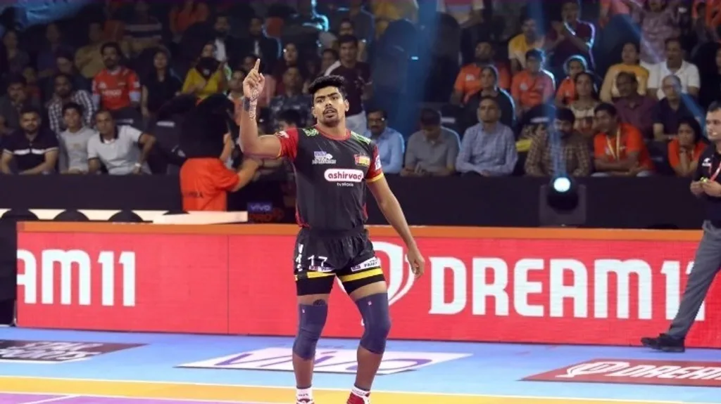 Pawan Sehrawat for Bengaluru Bulls in PKL Season 7 Image Credits PKL Official Website Top 5 Players With The Highest Raid Points in Single Match in PKL History