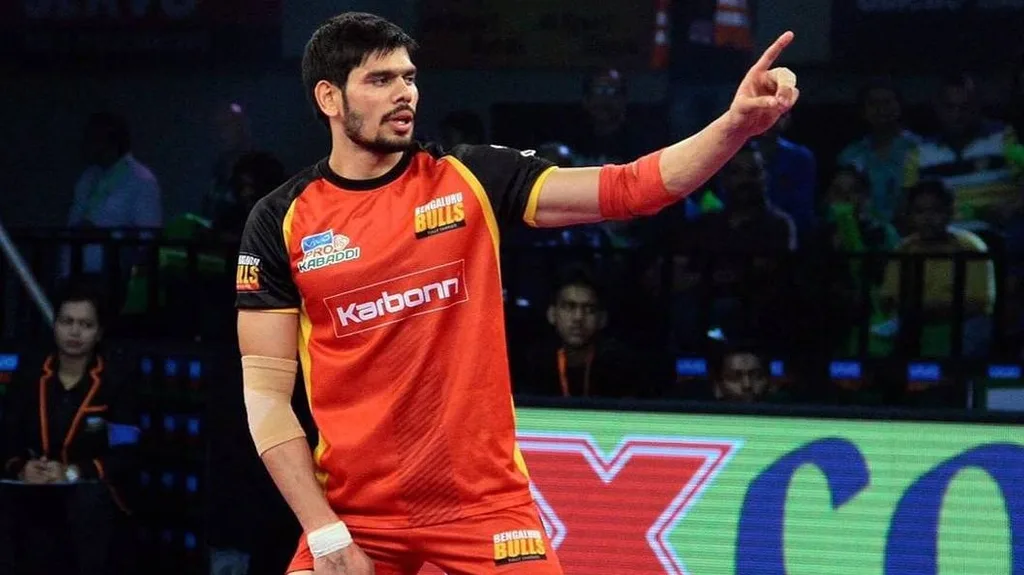 Rohit Kumar for Bengaluru Bulls in PKL Season 7 Image Credits PKL Official Website Top 5 Players With The Highest Raid Points in Single Match in PKL History