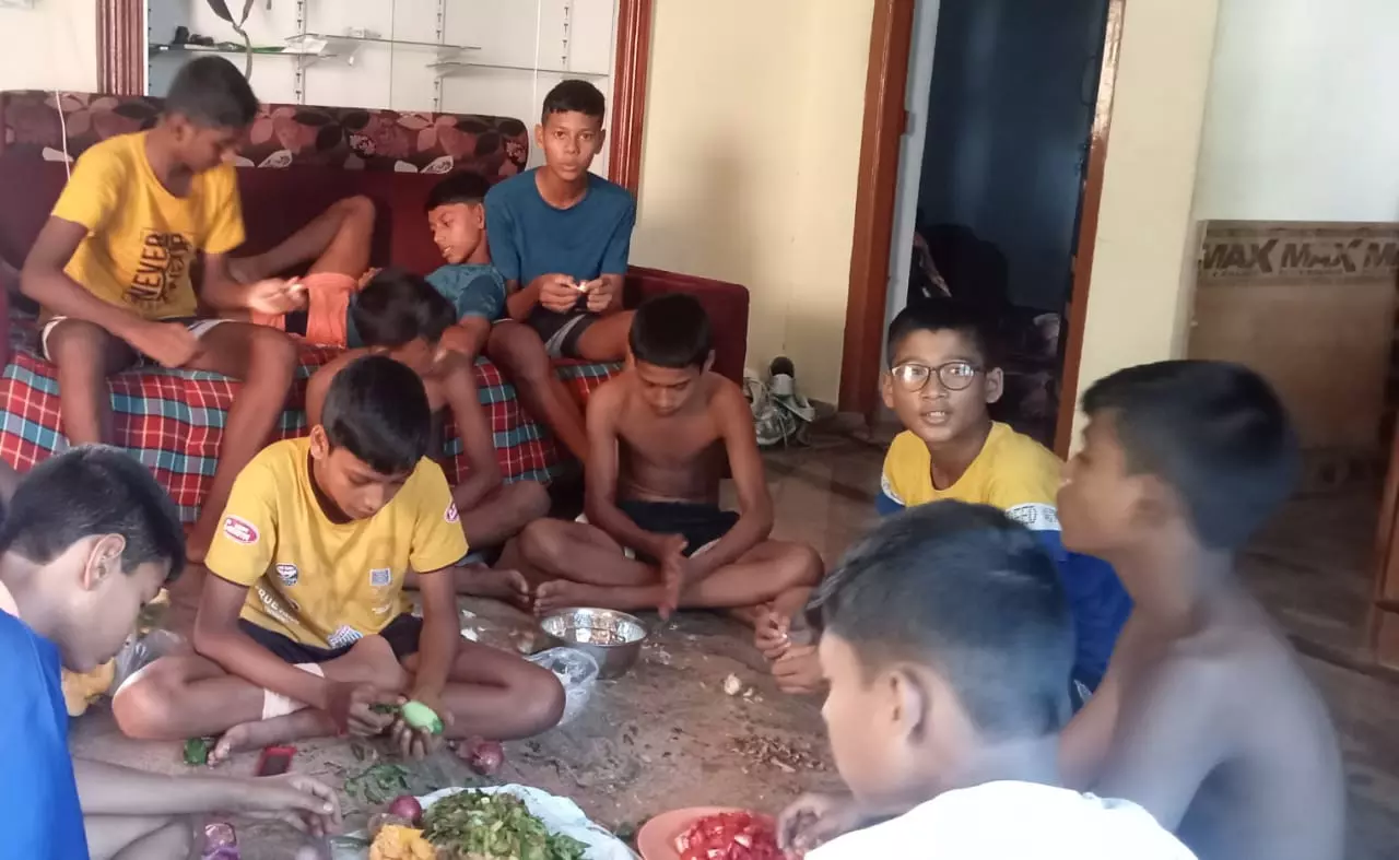 Sonarpur Dynamic Sports Academy Players Freed from Exploitation, Image Credits - The Bridge