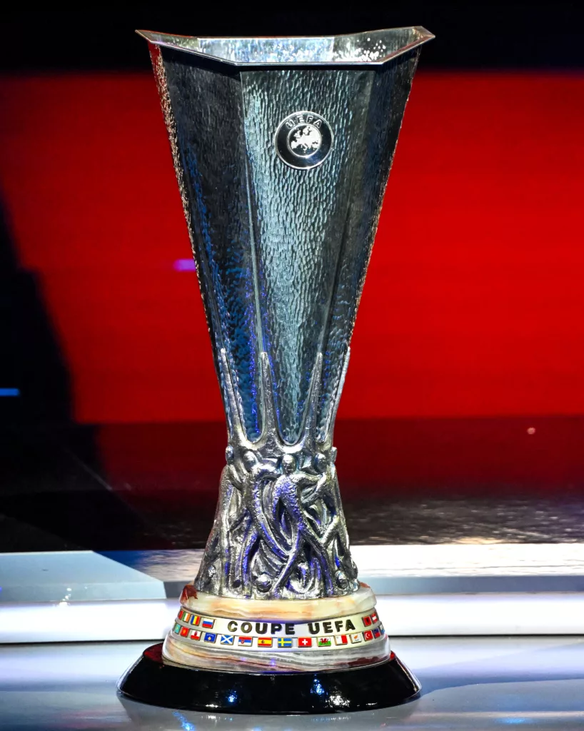 UEFA Europa League Trophy Image Credits Twitter UEFA Champions League 2023-24 Round of 16: Teams Qualified