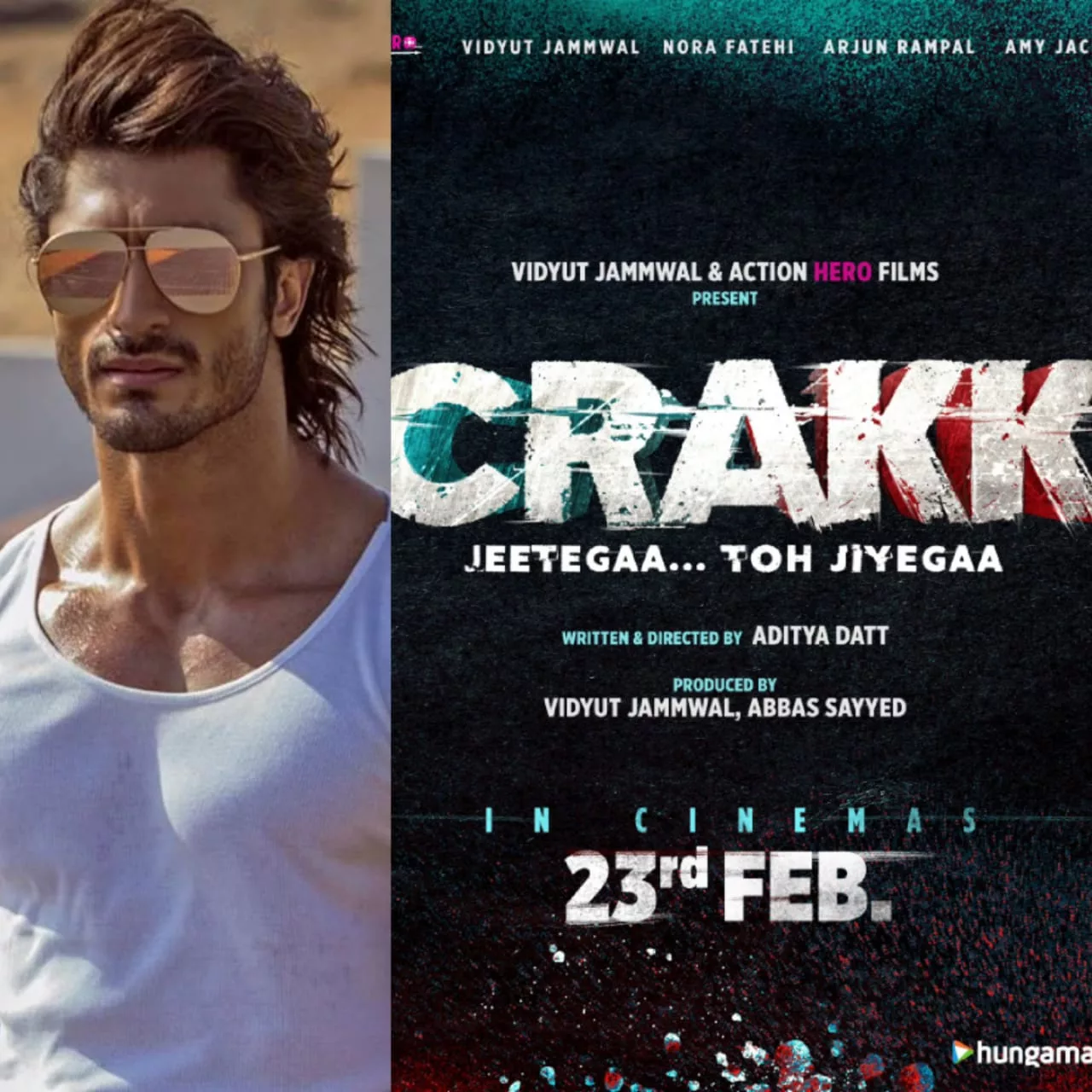 Vidyut Jammwal’s Crakk Set to Unleash India’s First Extreme Sports Action Film on February 23, 2024