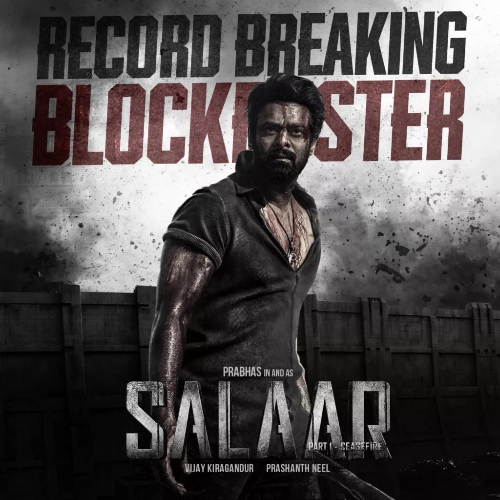 Salaar 1st day Box Office Collection: Prabhas Film Sets New Records with ₹95 Cr in India, ₹175 Cr Worldwide Triumph