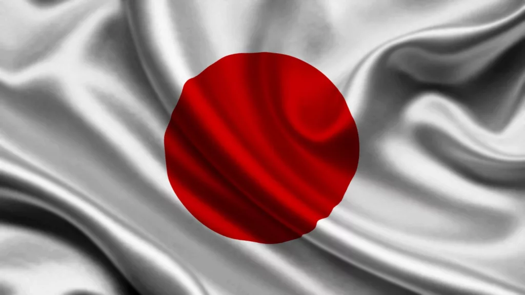 Gray cloth of a japan flag db4mw9wdyh7ht1ay