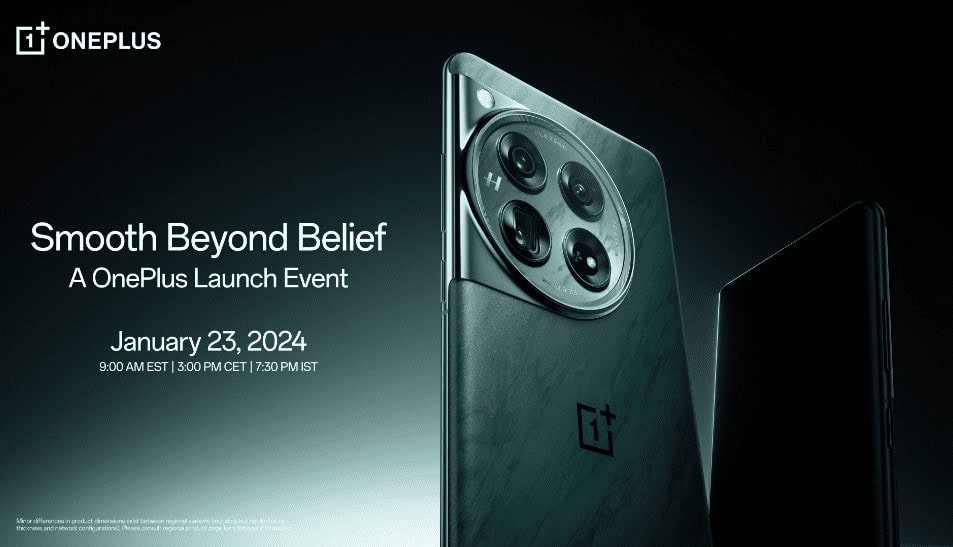 OnePlus 12 and 12R launch date