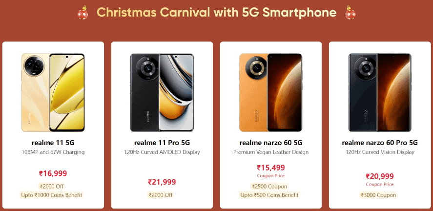 image 584 Realme Christmas Sale Now Live with Exclusive Deals