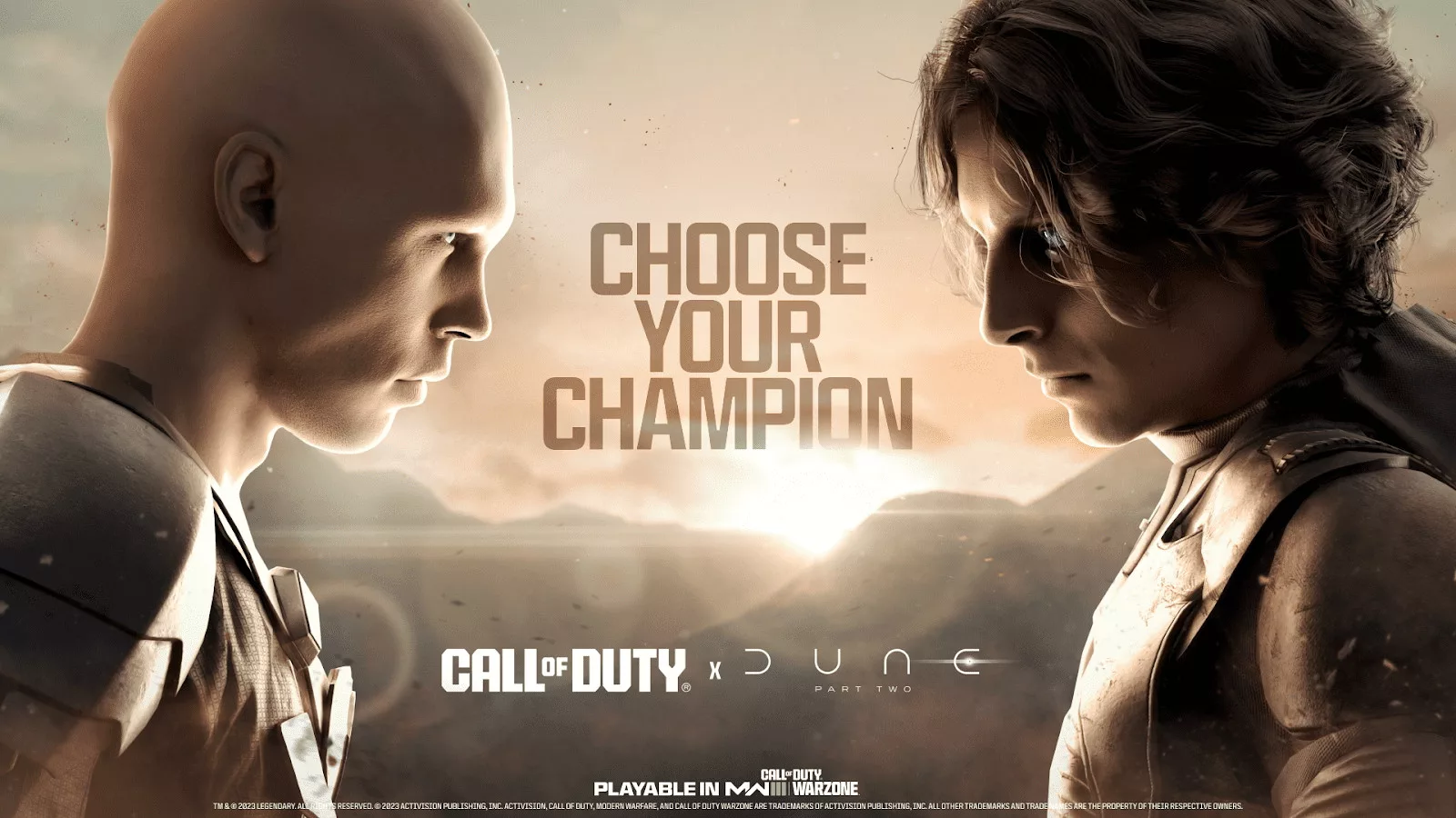 Dune: Part Two: Coming to Modern Warfare III and Warzone by Legendary Entertainment & Call of Duty