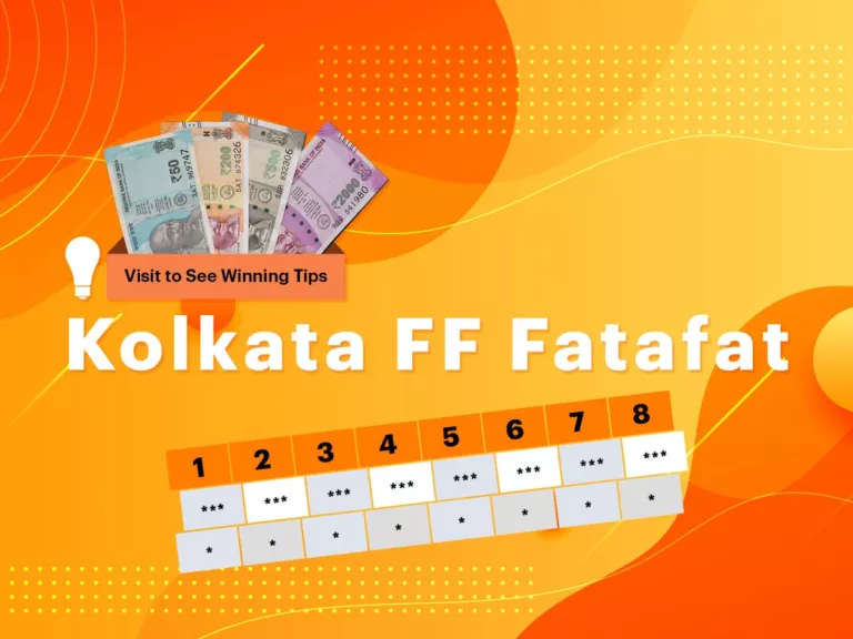 Kolkata FF Fatafat Result Today LIVE, December 31st, 2023