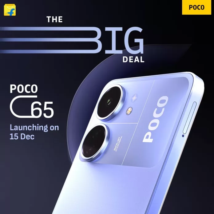 Poco C65 POCO C65 will launch in India on December 15 with a 6.74″ 90Hz display