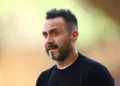Soccer Football - Premier League - Wolverhampton Wanderers v Brighton & Hove Albion - Molineux Stadium, Wolverhampton, Britain - August 19, 2023 Brighton & Hove Albion manager Roberto De Zerbi before the match Action Images via Reuters/Andrew Boyers